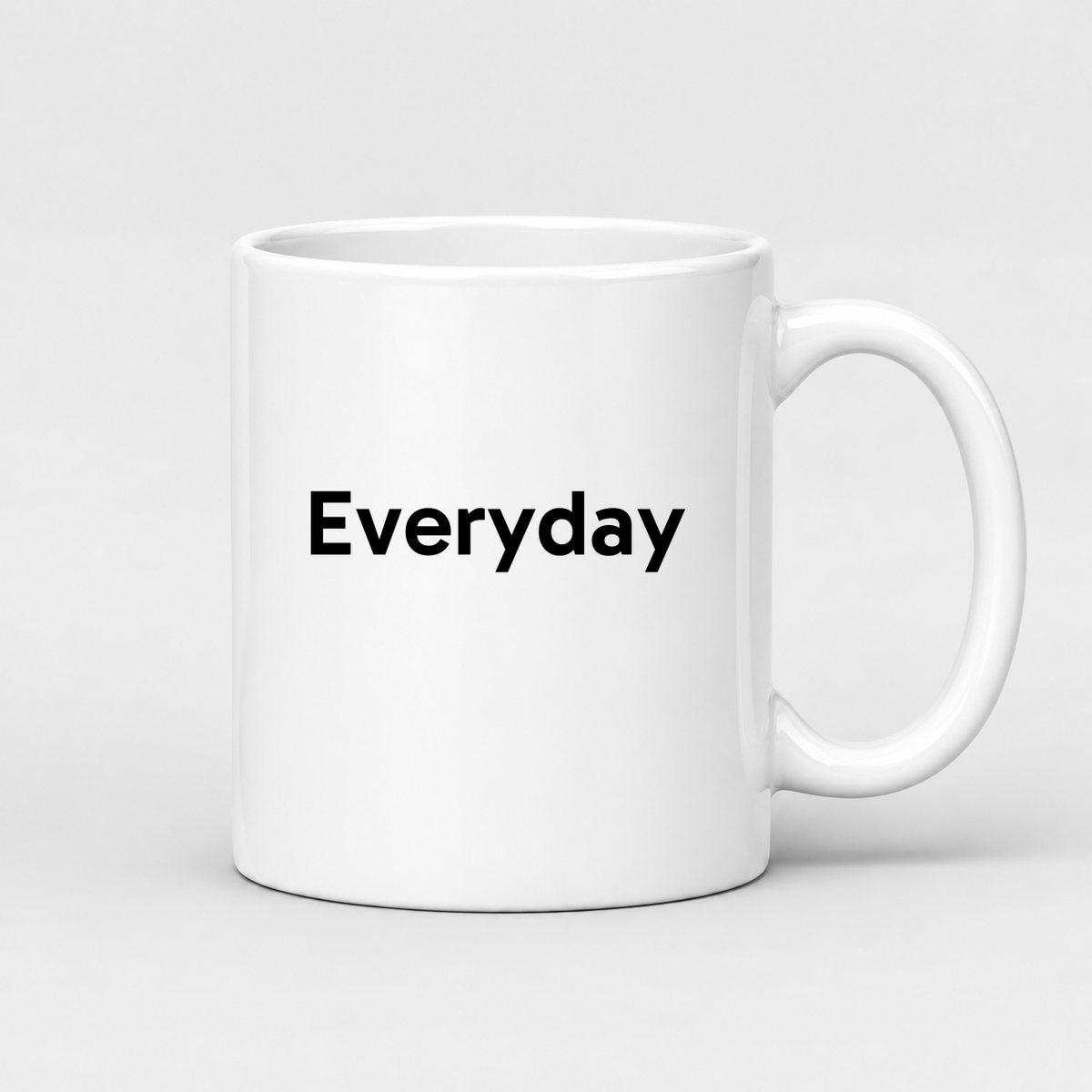 Everyday Mug in white with handle right