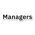 Managers die-cut sticker