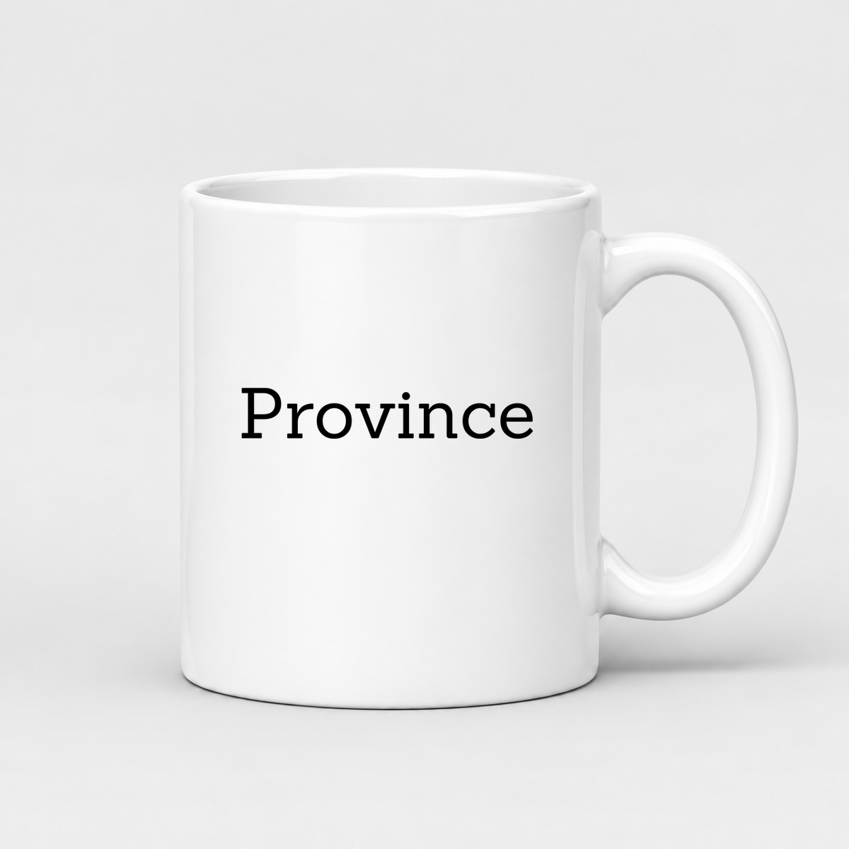 Province Mug in white with handle right