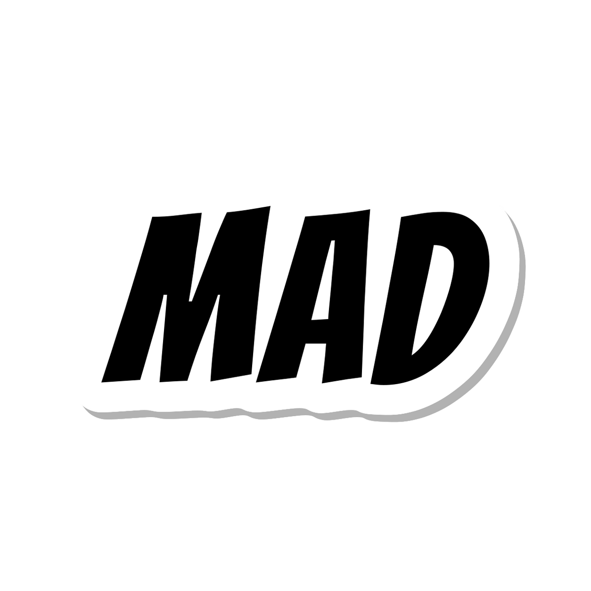 Mad die-cut sticker