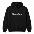 Somewhere Hoodie in black