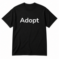 Adopt T-Shirt in black