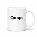 Camps Mug in white with handle right