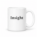 Insight Mug in white with handle right