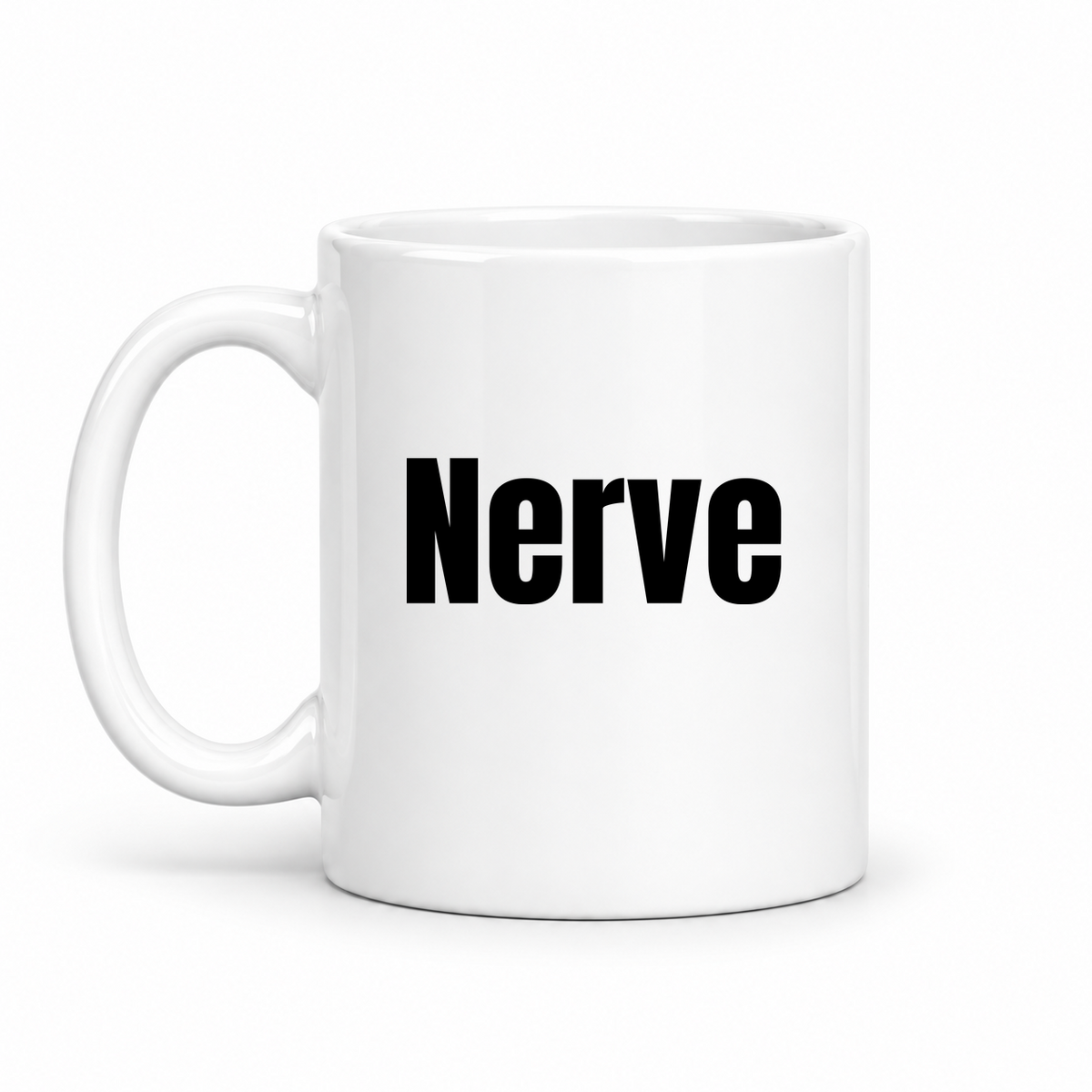 Nerve Mug in white with handle left