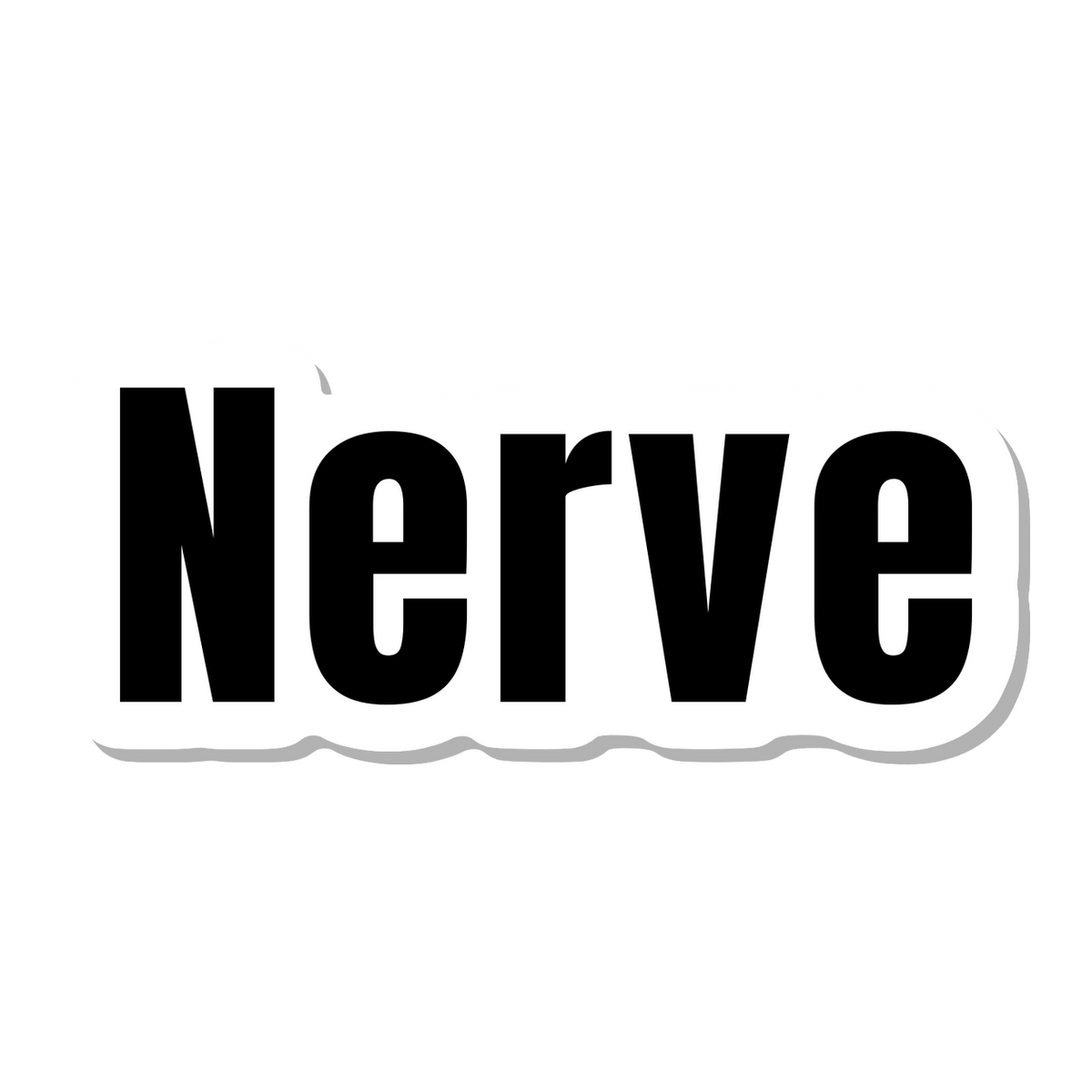 Nerve die-cut sticker