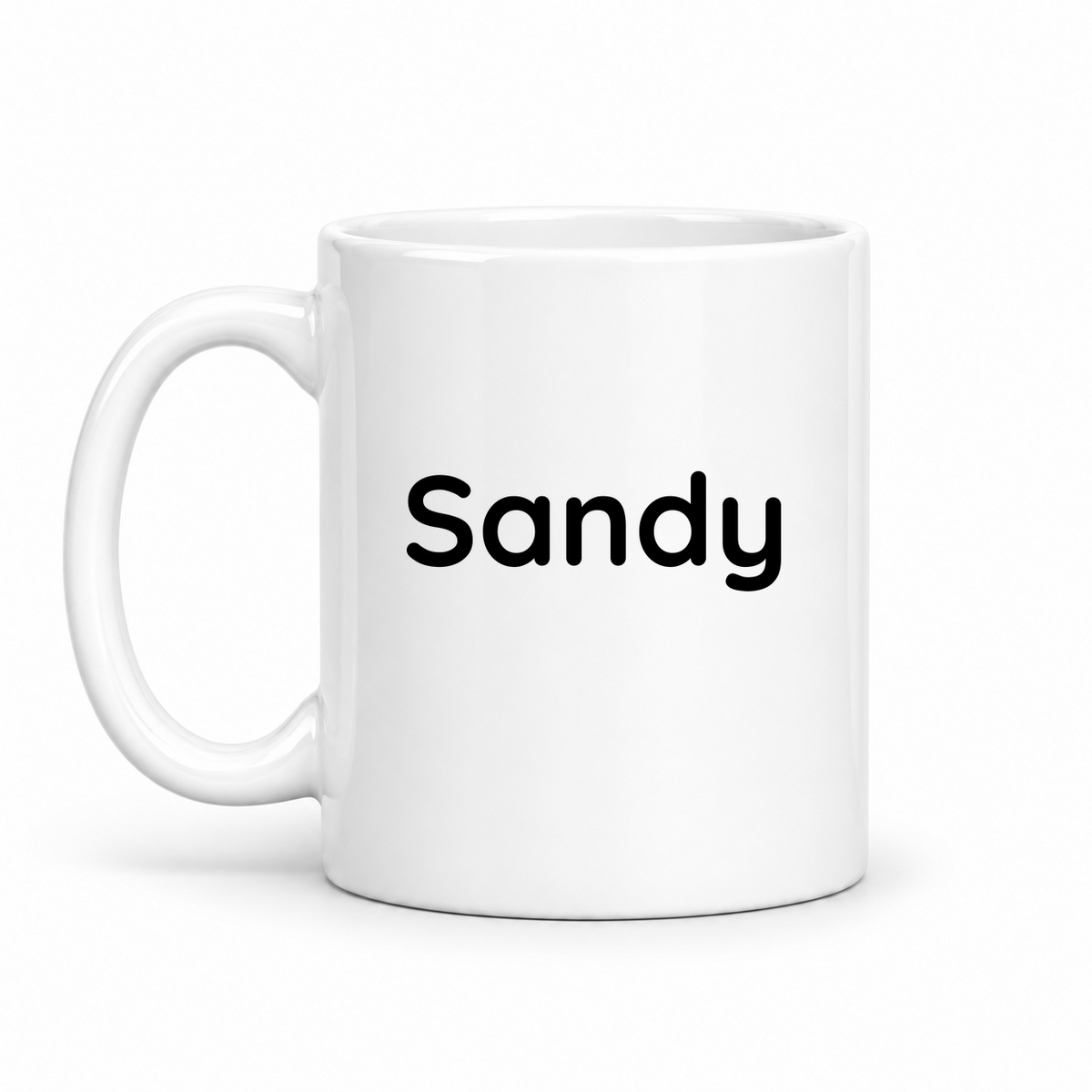 Sandy Mug in white with handle left