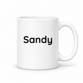 Sandy Mug in white with handle right