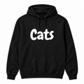 Cats Hoodie in black