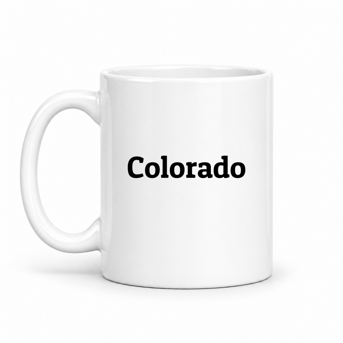 Colorado Mug in white with handle left