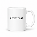 Contrast Mug in white with handle right
