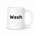 Wash Mug in white with handle right