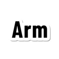 Arm die-cut sticker