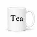 Tea Mug in white with handle right