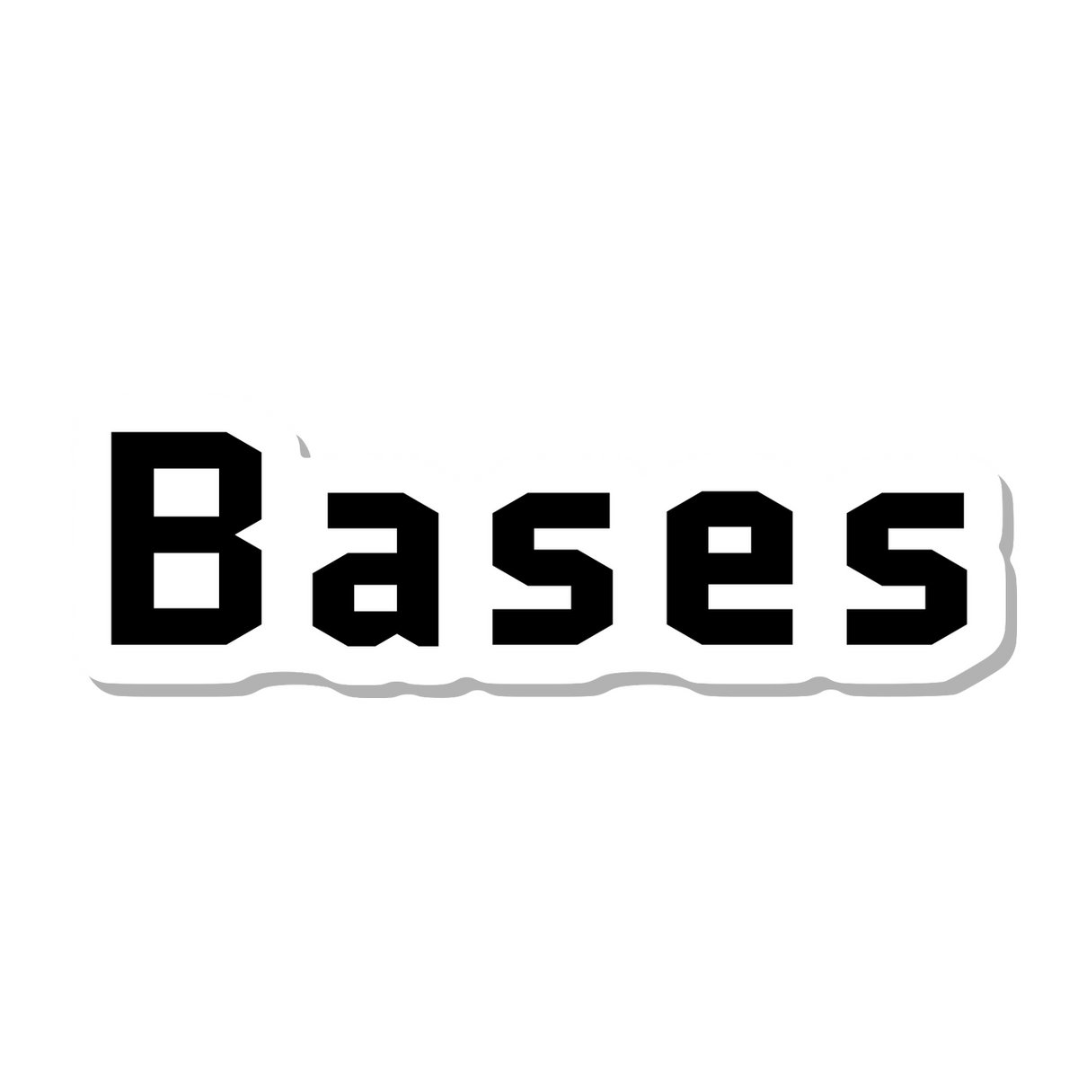 Bases die-cut sticker
