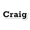 Craig die-cut sticker