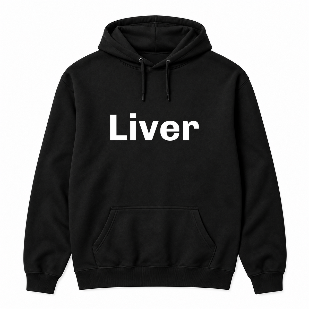 Liver Hoodie in black