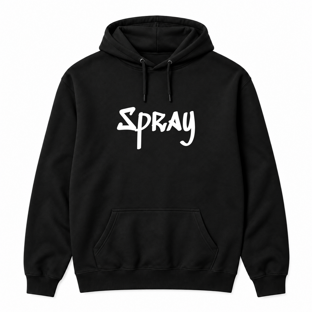 Spray Hoodie in black