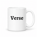 Verse Mug in white with handle right