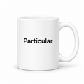 Particular Mug in white with handle right