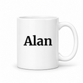 Alan Mug in white with handle right