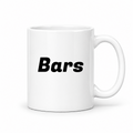 Bars Mug in white with handle right