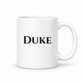 Duke Mug in white with handle right
