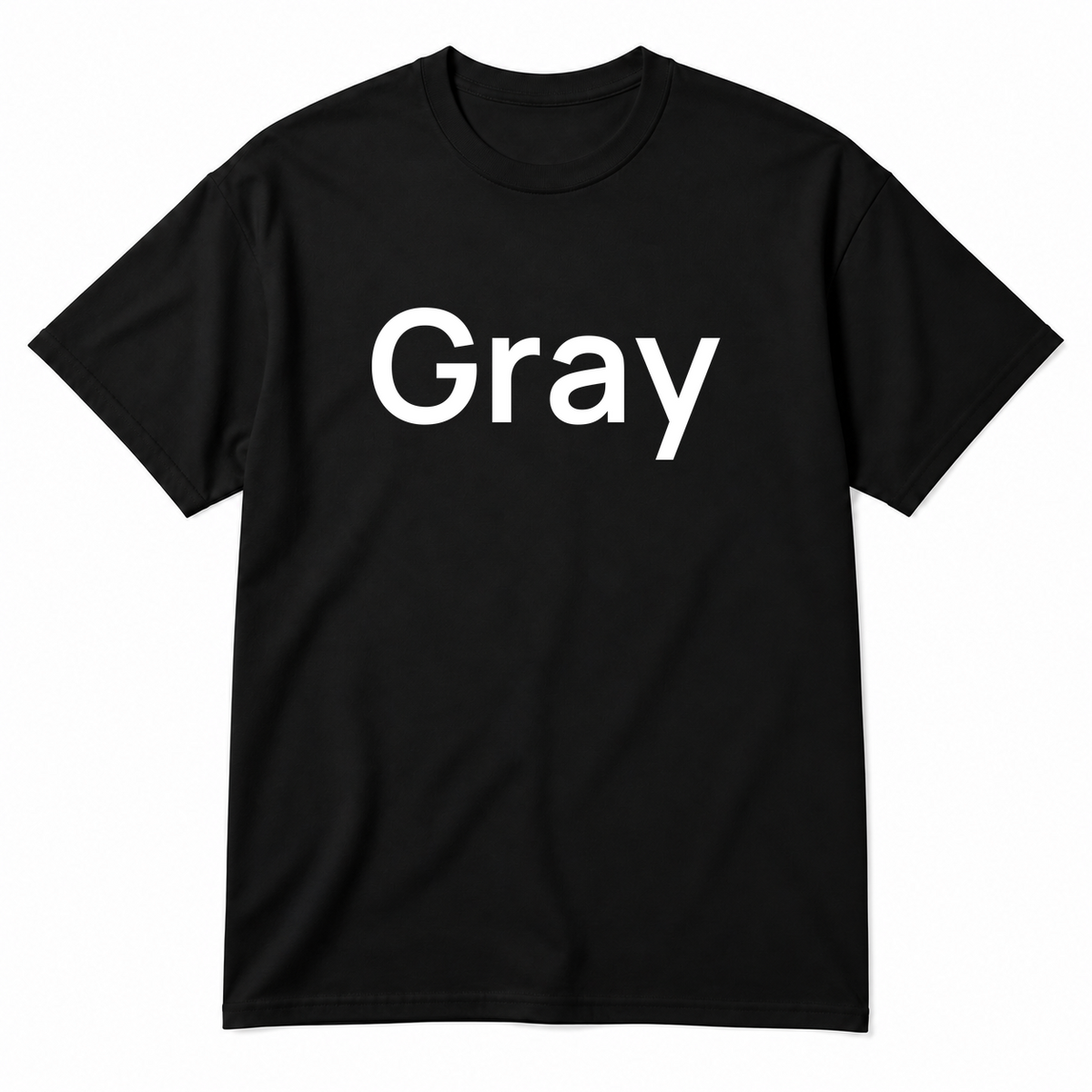 Gray T-Shirt in black