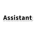 Assistant die-cut sticker