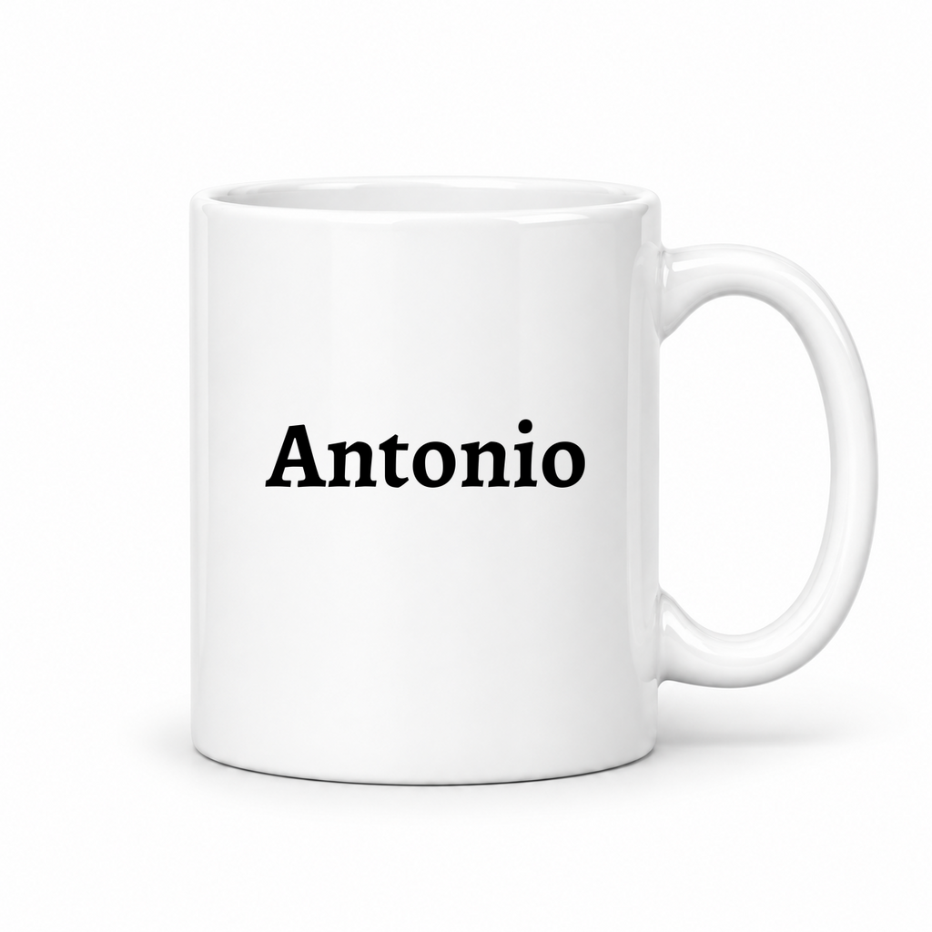 Antonio Mug in white with handle right
