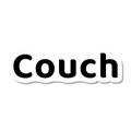 Couch die-cut sticker