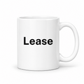 Lease Mug in white with handle right