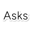 Asks die-cut sticker