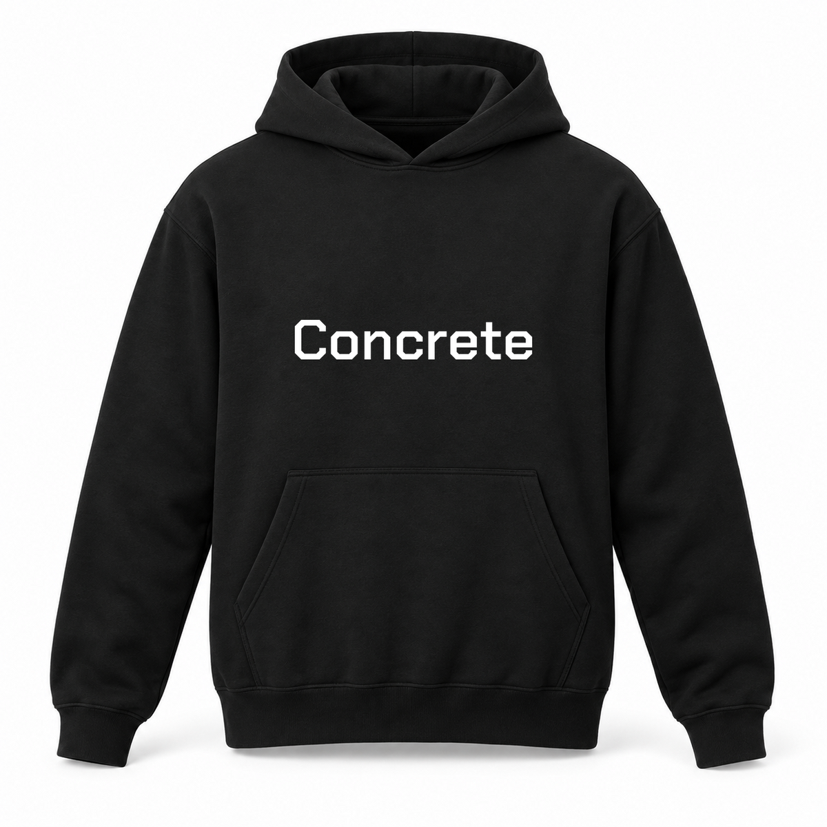 Concrete Hoodie in black