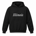Illinois Hoodie in black