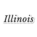 Illinois die-cut sticker