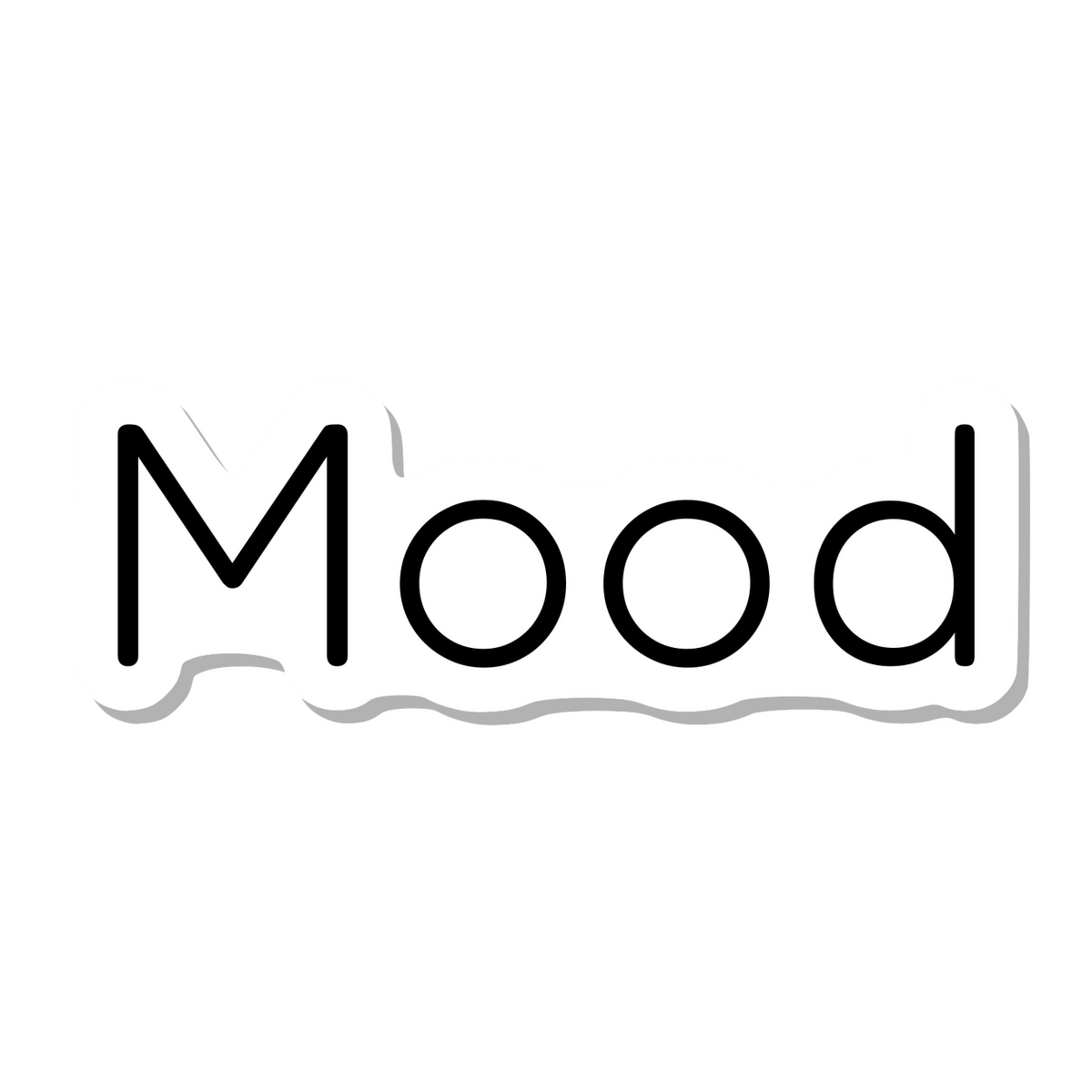 Mood die-cut sticker
