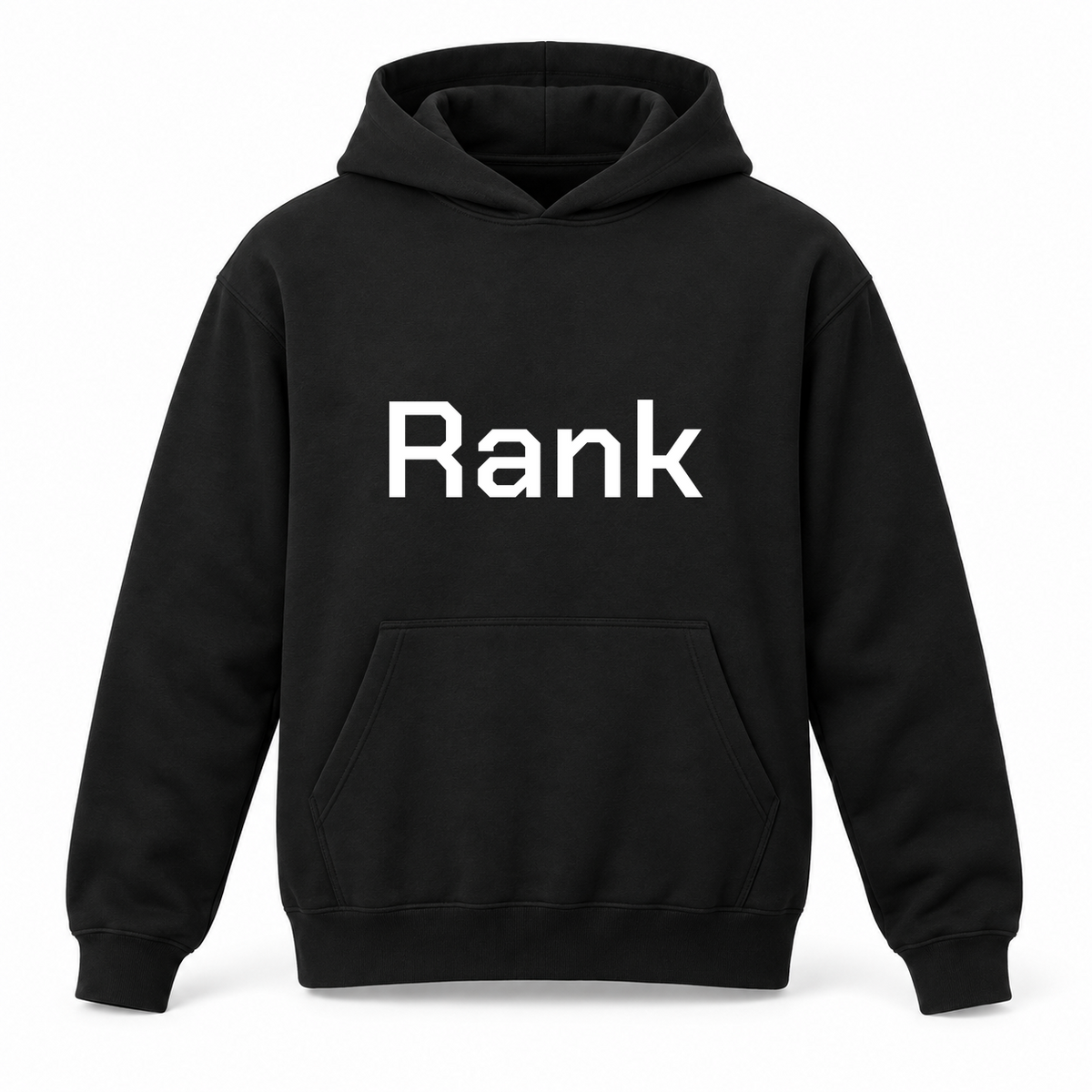 Rank Hoodie in black