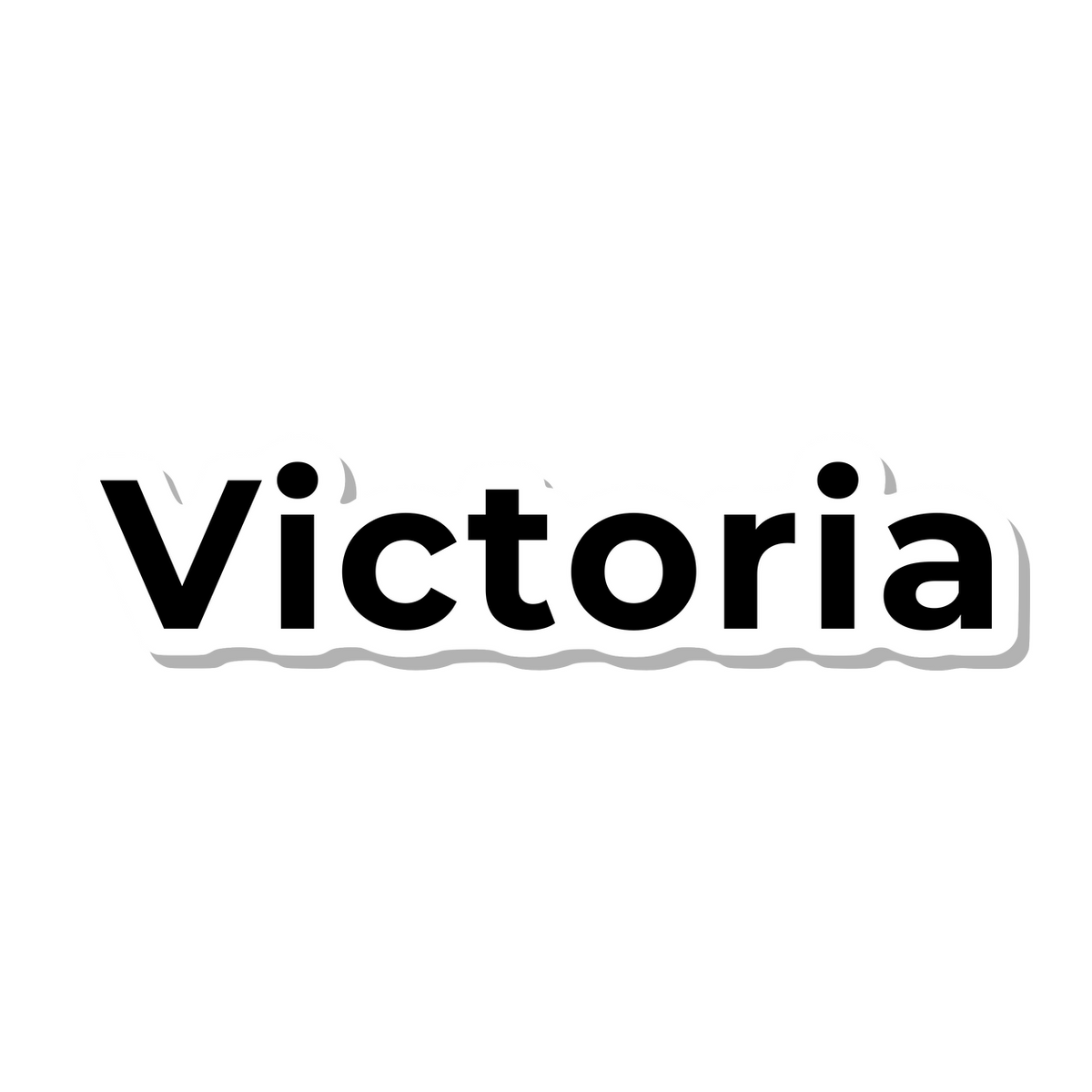 Victoria die-cut sticker