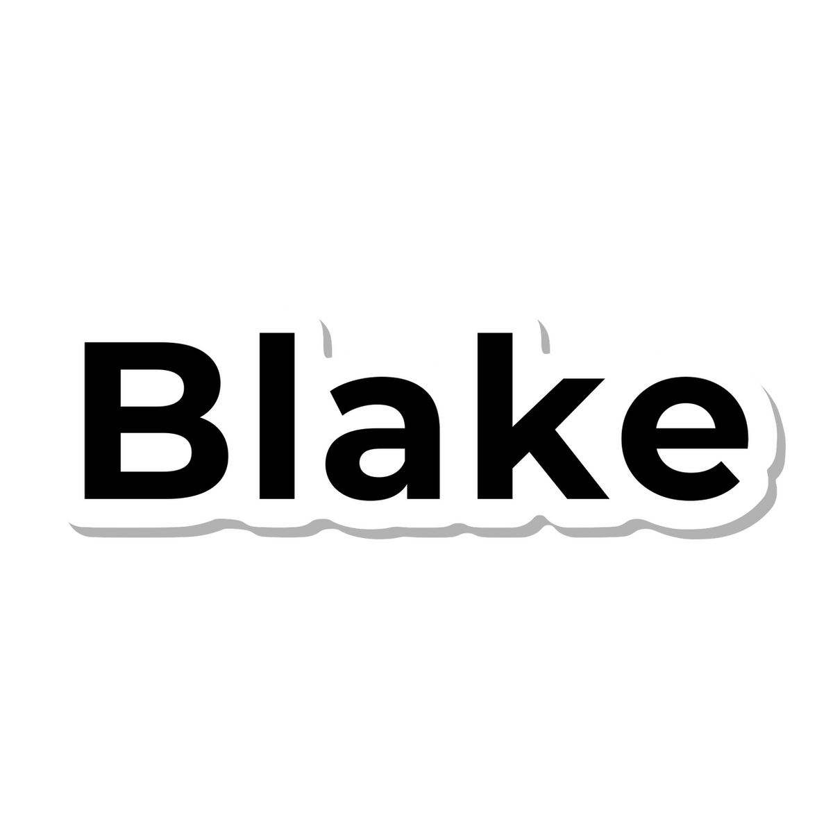 Blake die-cut sticker