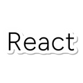 React die-cut sticker