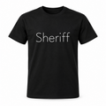 Sheriff T-Shirt in black