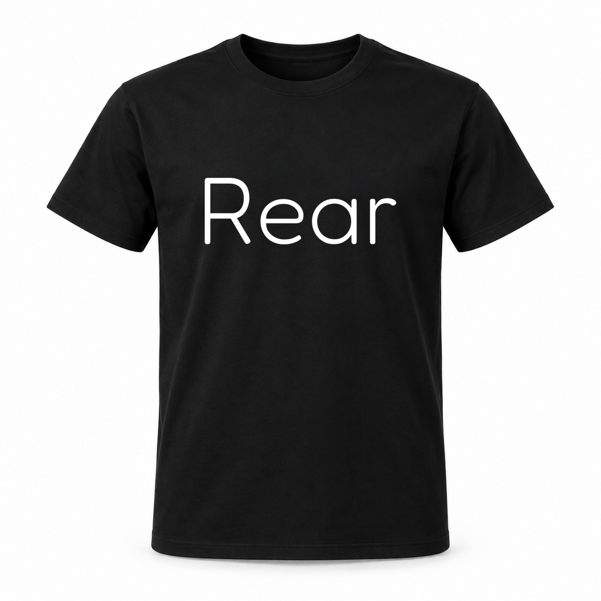 Rear T-Shirt in black