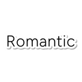 Romantic die-cut sticker