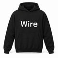 Wire Hoodie in black