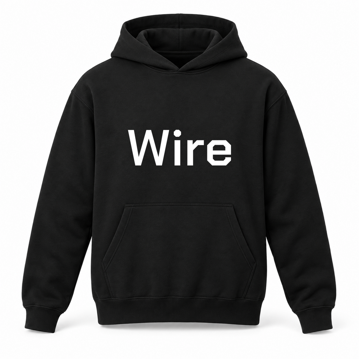 Wire Hoodie in black