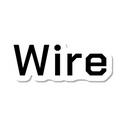 Wire die-cut sticker