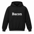 Bacon Hoodie in black