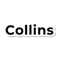 Collins die-cut sticker
