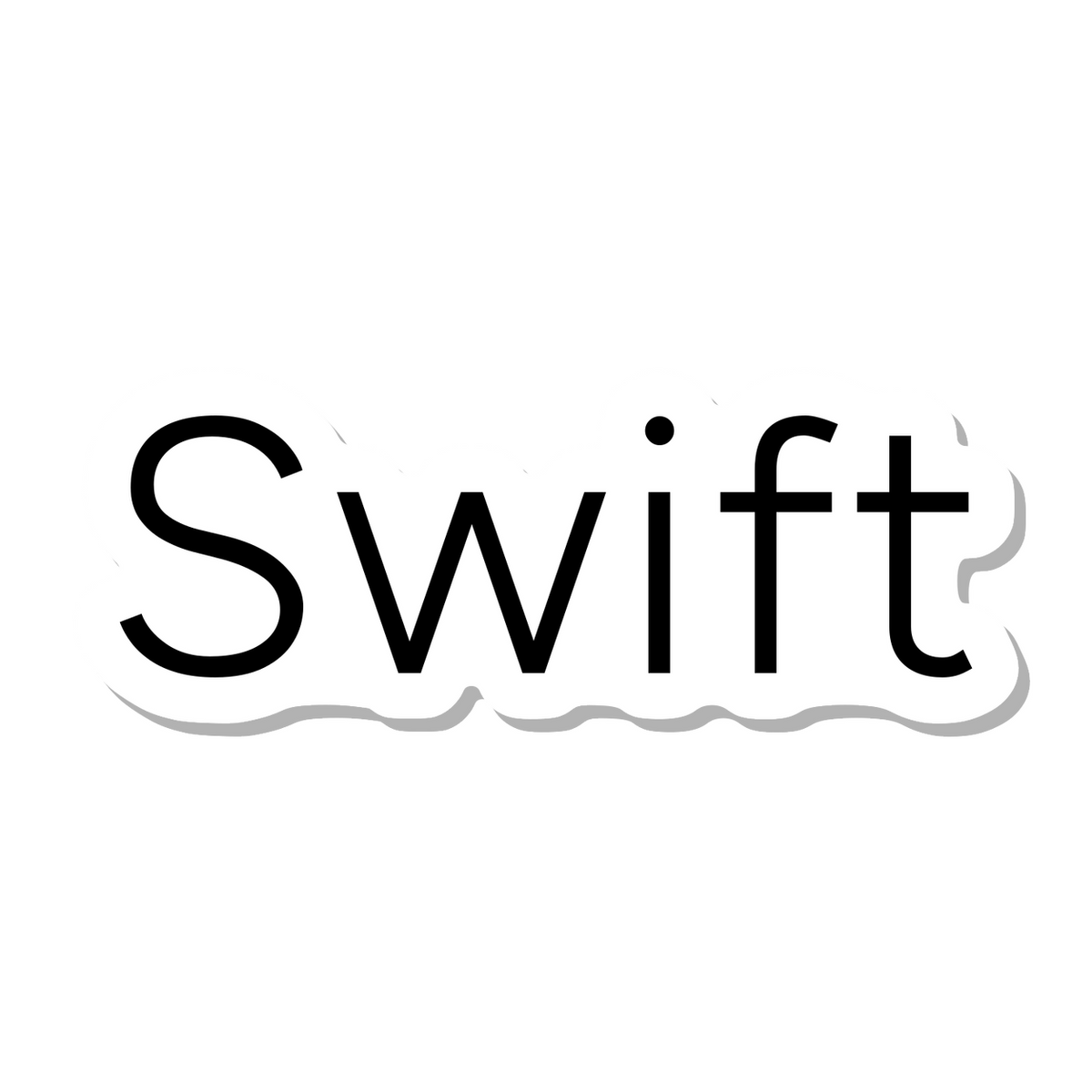 Swift die-cut sticker